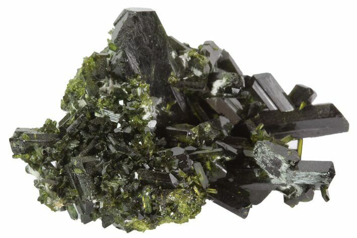 Lustrous Epidote Crystal Cluster - Pakistan #91954